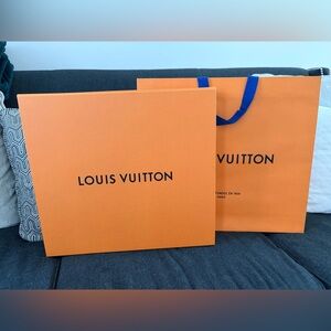 Louis Vuitton Neverful PM Box & Shopping Bag